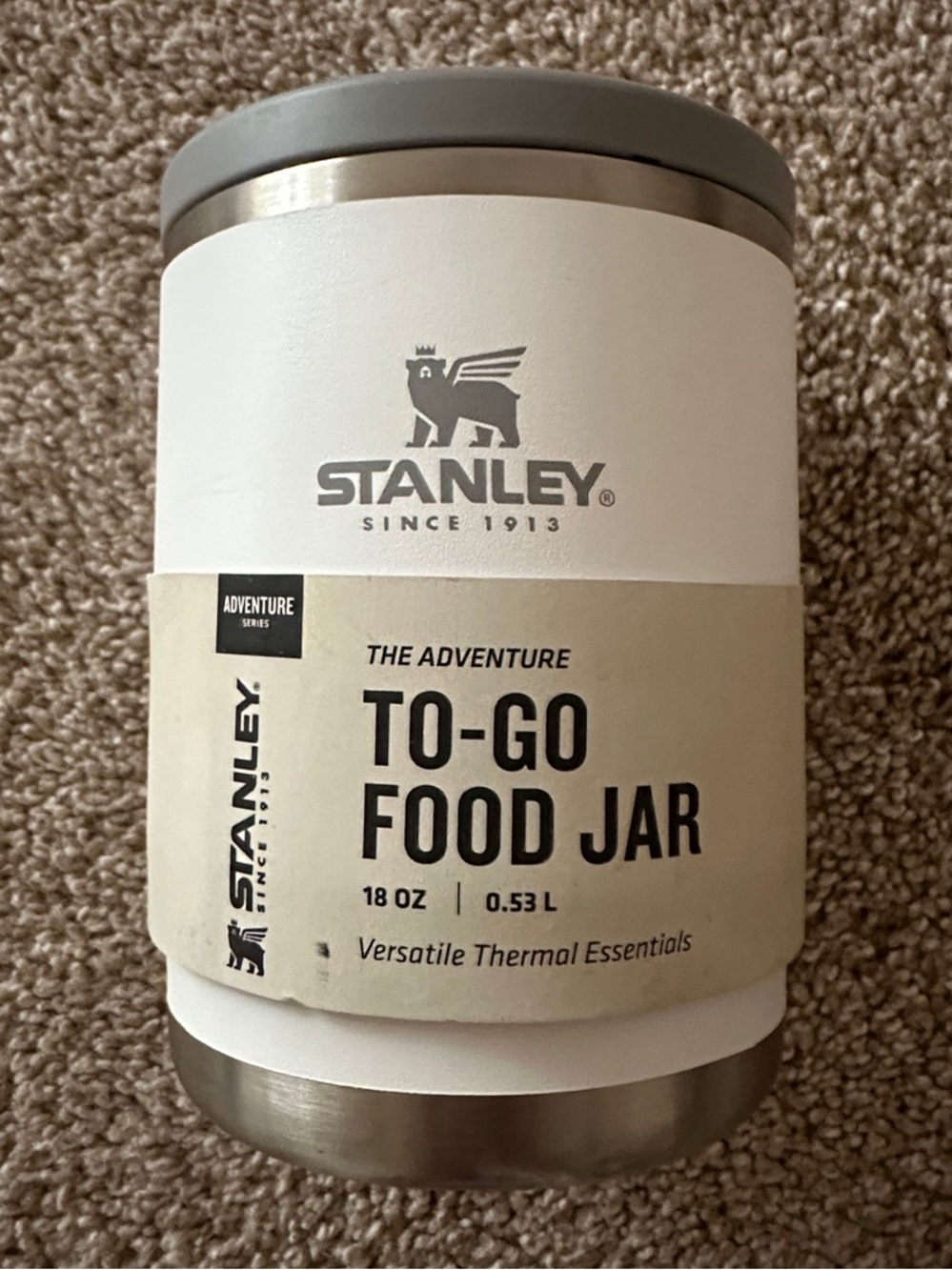 Stanley The Adventure To-Go Food Jar | 18oz | White and Silver | New With Tags - Picture 2 of 10